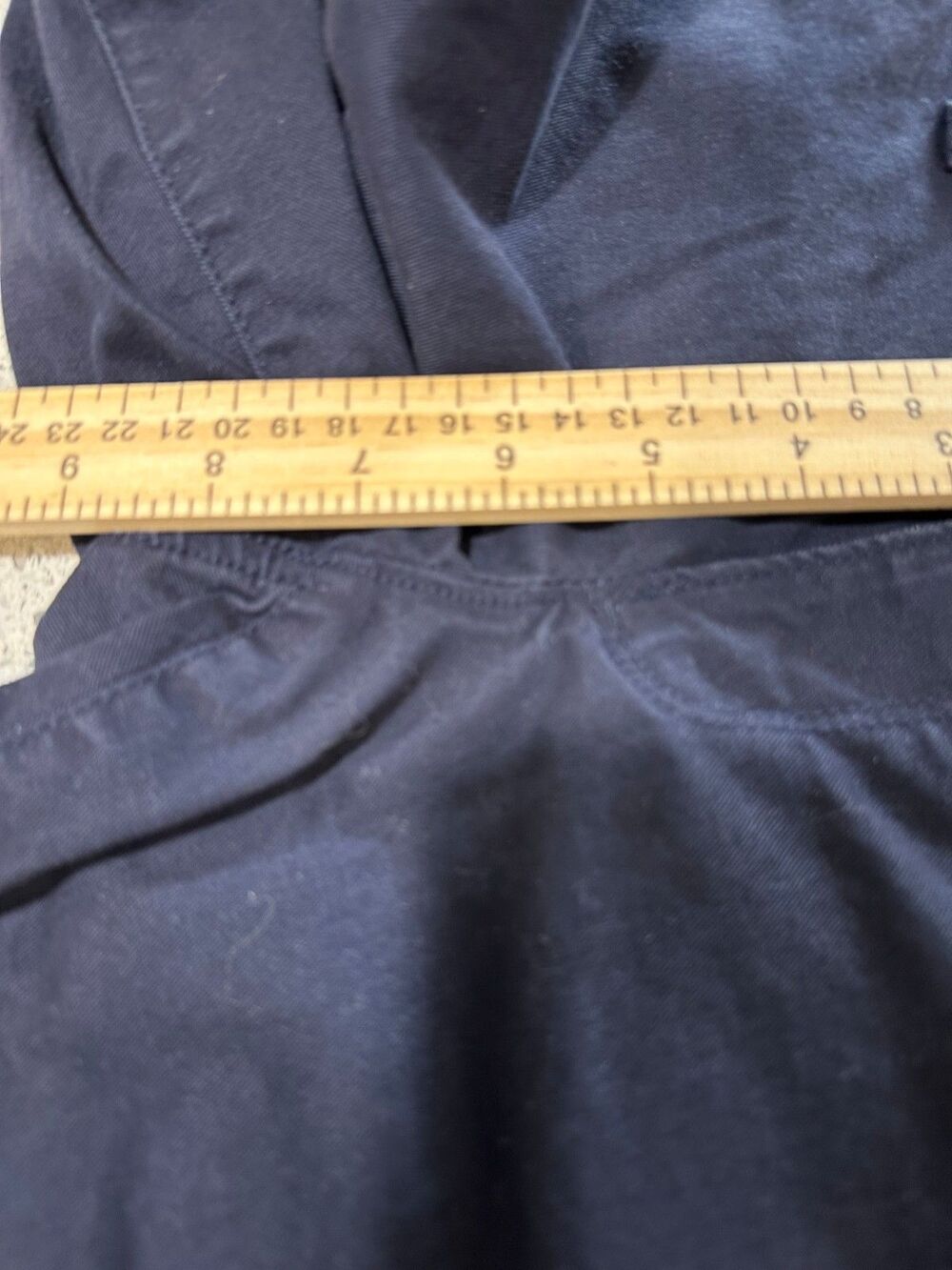 American Eagle Khaki Pants Womens 4L Stretch Low Rise Kick Bootcut Chino Blue - Picture 6 of 7